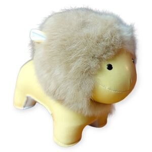 Zuny Special Edition Faux Leather Yellow Lion Bookend Door Stop